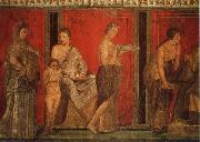 unknow artist Fresco out of Pompei Sweden oil painting reproduction